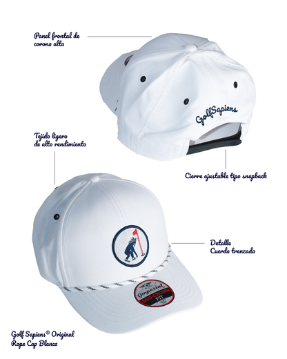 Gorra Golf Sapiens – The Habanero Edition White